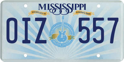 MS license plate OIZ557