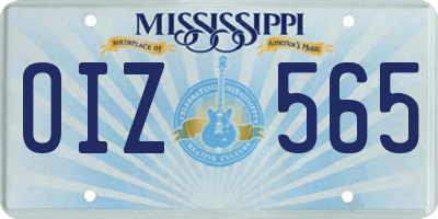MS license plate OIZ565