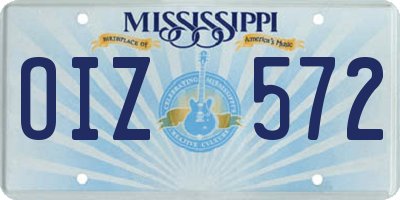 MS license plate OIZ572