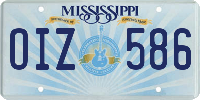 MS license plate OIZ586