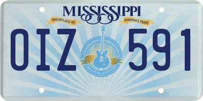 MS license plate OIZ591