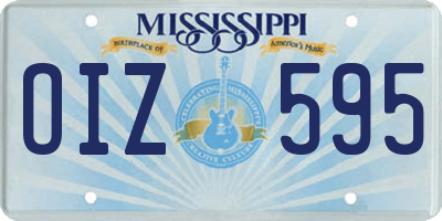 MS license plate OIZ595