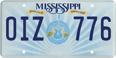 MS license plate OIZ776