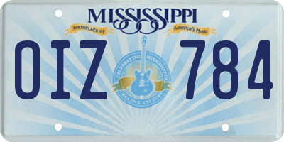 MS license plate OIZ784