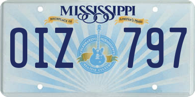 MS license plate OIZ797