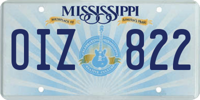 MS license plate OIZ822