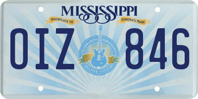 MS license plate OIZ846