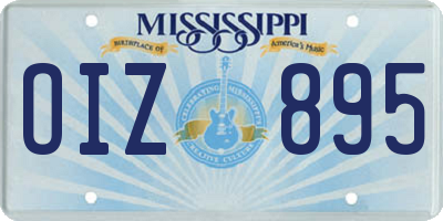 MS license plate OIZ895