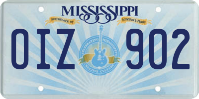 MS license plate OIZ902