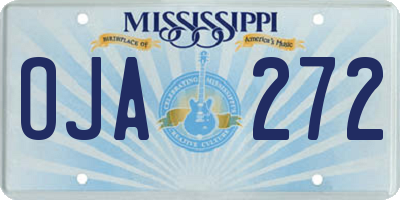 MS license plate OJA272