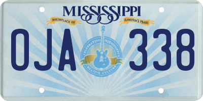 MS license plate OJA338