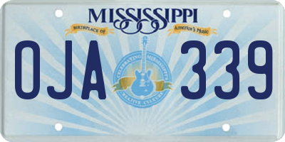 MS license plate OJA339