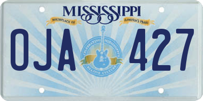 MS license plate OJA427