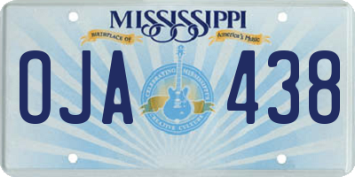 MS license plate OJA438
