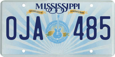 MS license plate OJA485