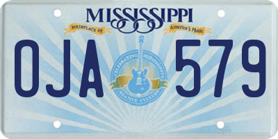 MS license plate OJA579