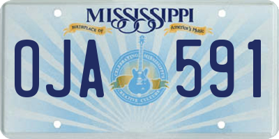 MS license plate OJA591