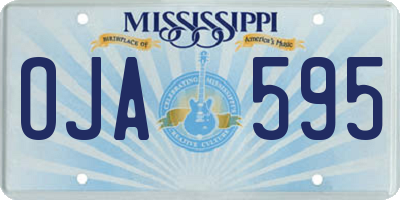 MS license plate OJA595