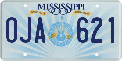MS license plate OJA621