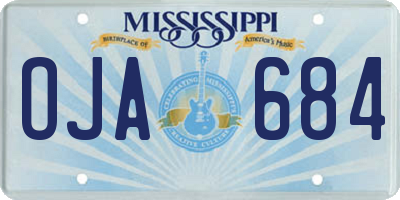 MS license plate OJA684
