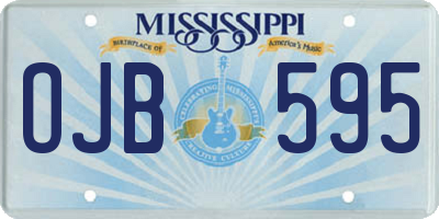MS license plate OJB595