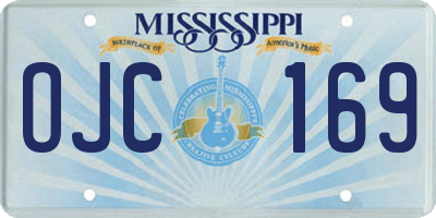 MS license plate OJC169