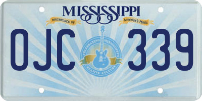MS license plate OJC339
