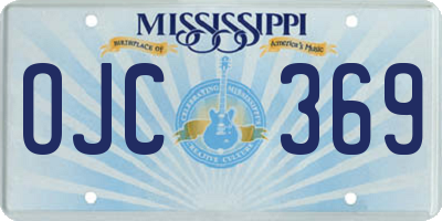 MS license plate OJC369