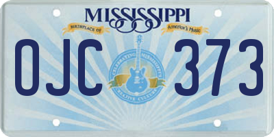 MS license plate OJC373