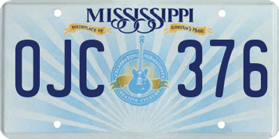MS license plate OJC376