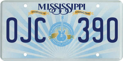MS license plate OJC390