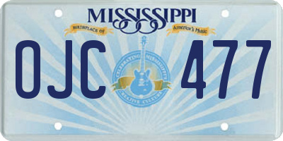 MS license plate OJC477
