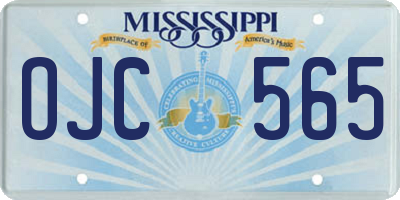 MS license plate OJC565