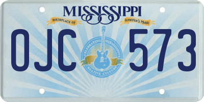 MS license plate OJC573