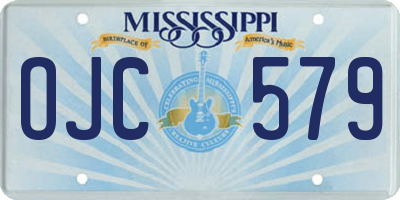 MS license plate OJC579