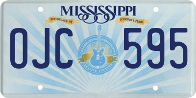 MS license plate OJC595