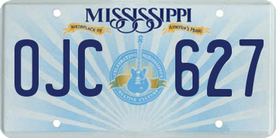 MS license plate OJC627