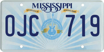 MS license plate OJC719