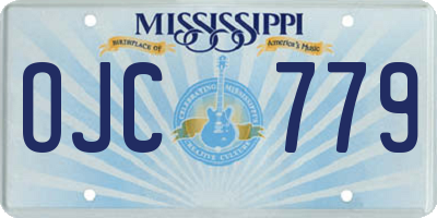 MS license plate OJC779