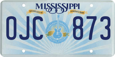 MS license plate OJC873
