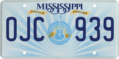 MS license plate OJC939