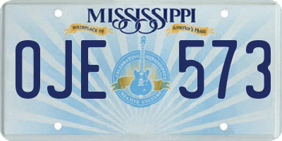 MS license plate OJE573