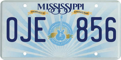 MS license plate OJE856