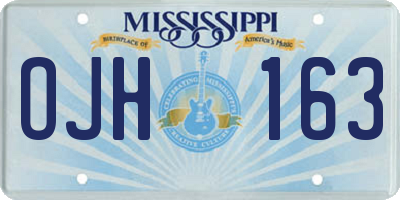 MS license plate OJH163