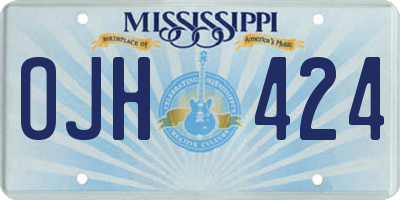 MS license plate OJH424