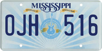 MS license plate OJH516