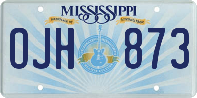 MS license plate OJH873