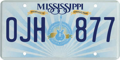 MS license plate OJH877