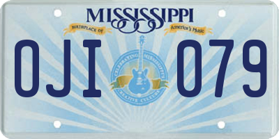 MS license plate OJI079