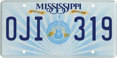 MS license plate OJI319